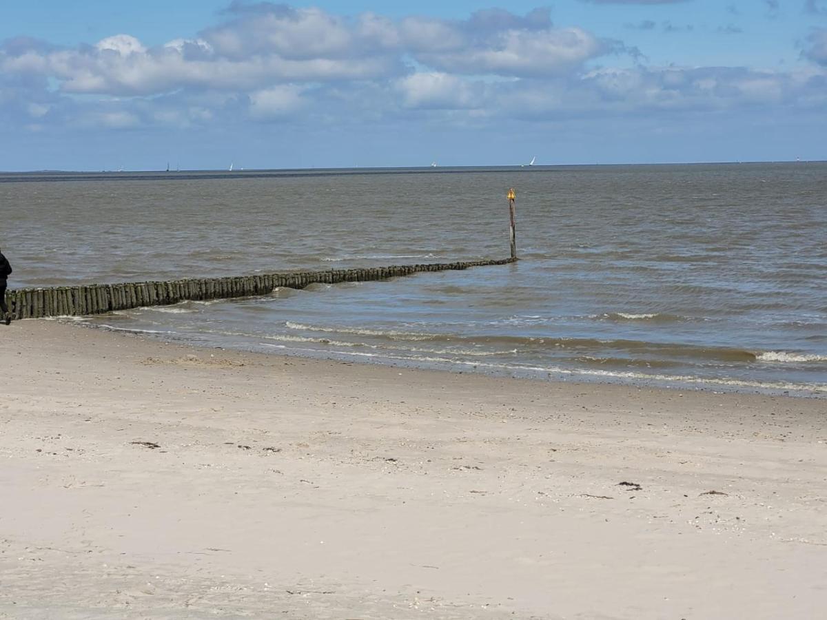 Strandkajuete Hooksiel Schillig Bagian luar foto